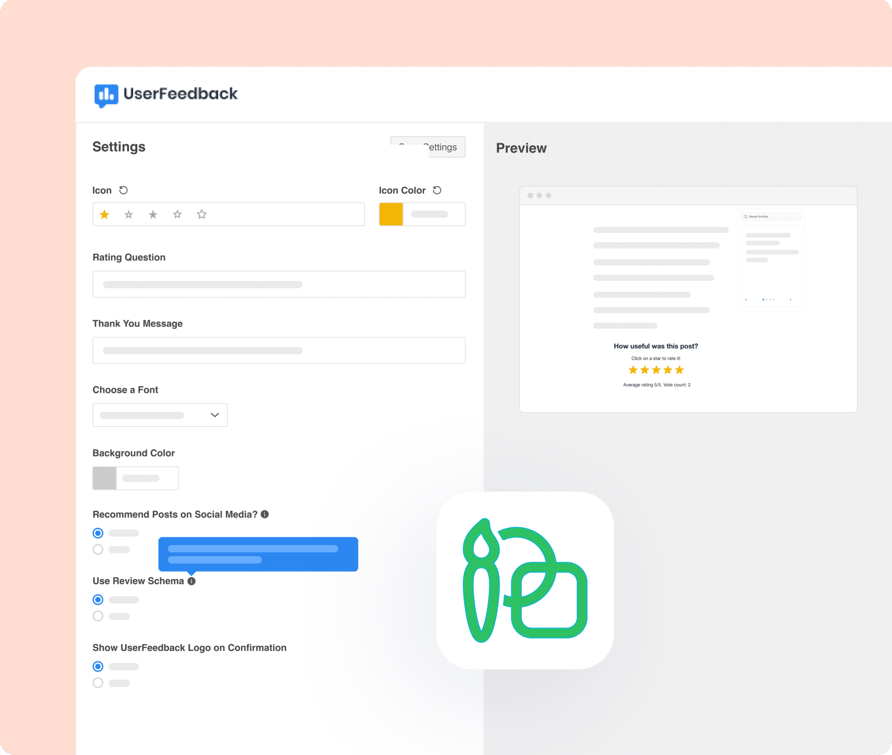 Customizable Post Ratings for your WordPress site.