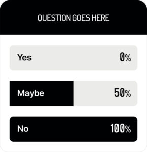 collect user feedback on social media - Instagram poll