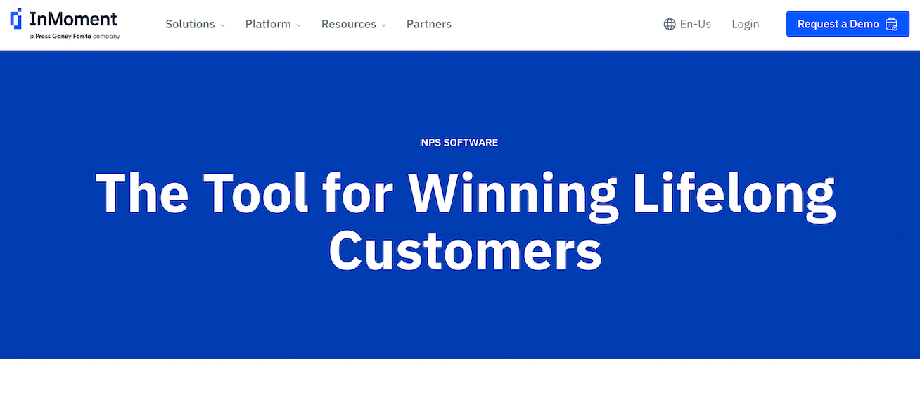 InMoment NPS software